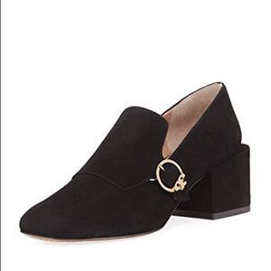 Tory Burch Tess Suede Block-Heel Loafer